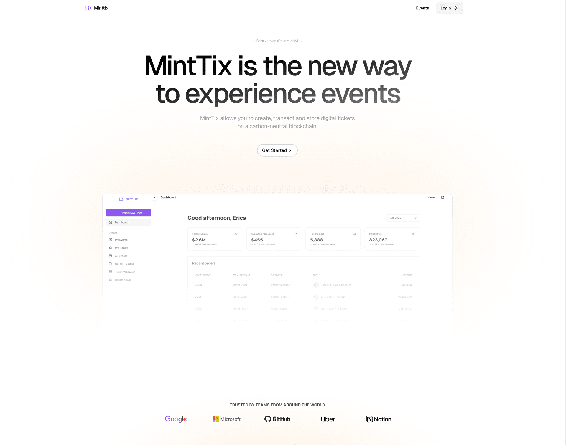 MintTix preview